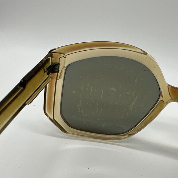 Cool Ray 137 Oversized Retro Fun Sunglasses 1960s Vtg Tawny Brown Plastic READ - Picture 7 of 9